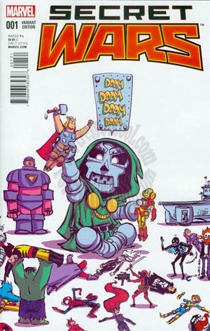 Secret Wars #1 Skottie Young Baby Variant Cover