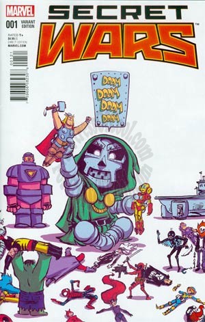 Secret Wars #1 Skottie Young Baby Variant Cover