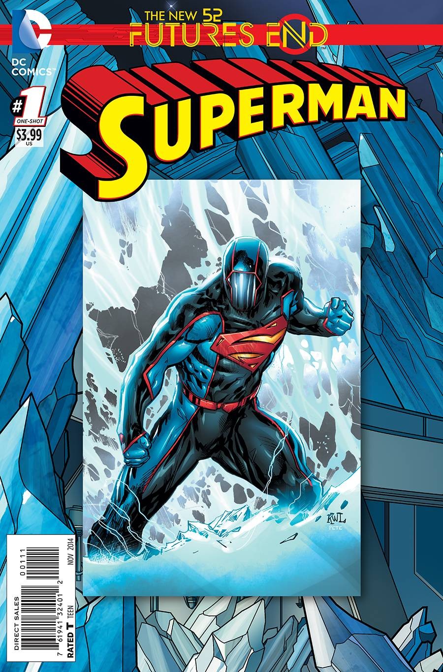 SUPERMAN FUTURES END #1 3-D Motion Cover