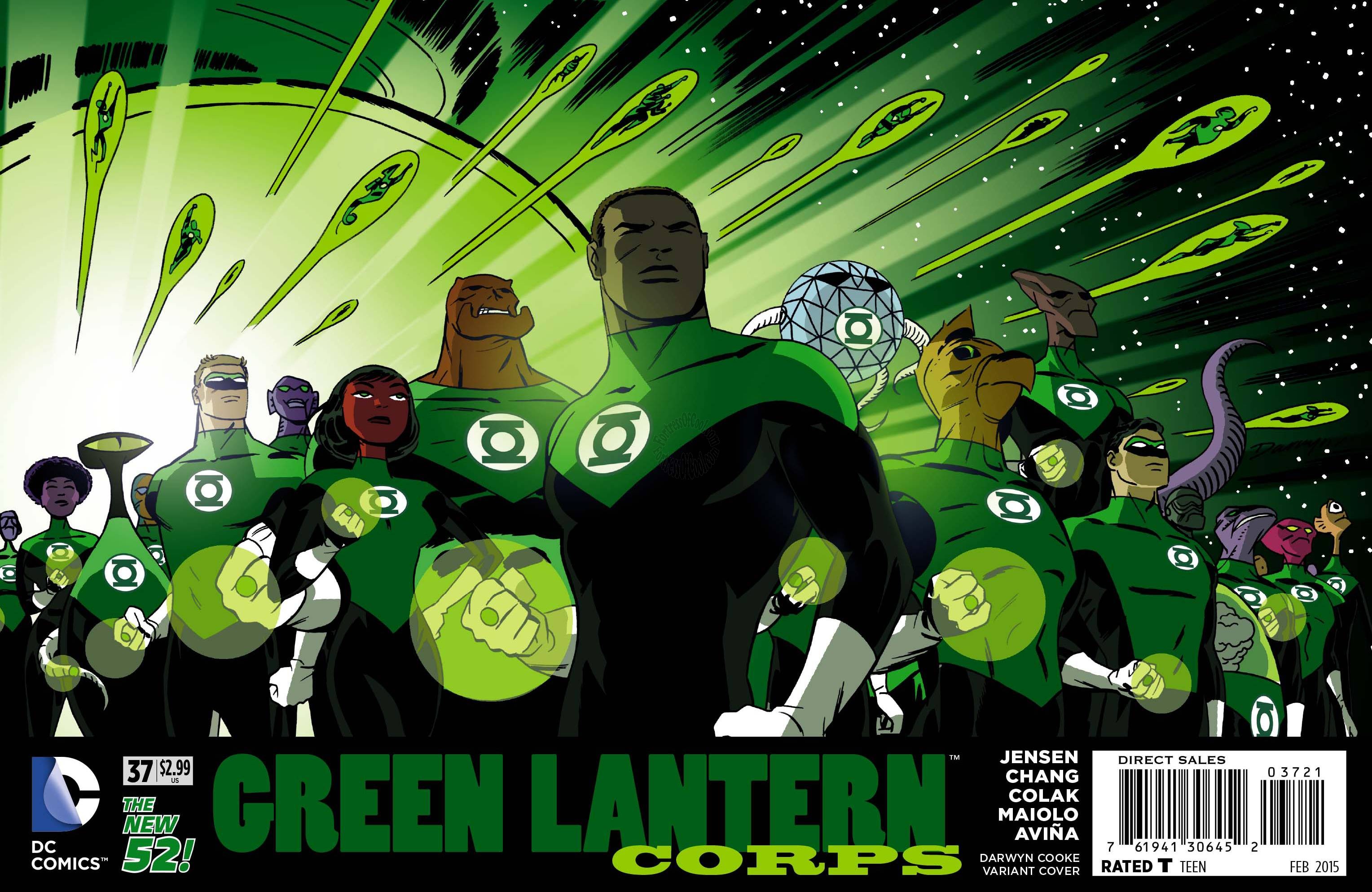 Green Lantern Corps #37 (Darwyn Cooke Variant Cover)