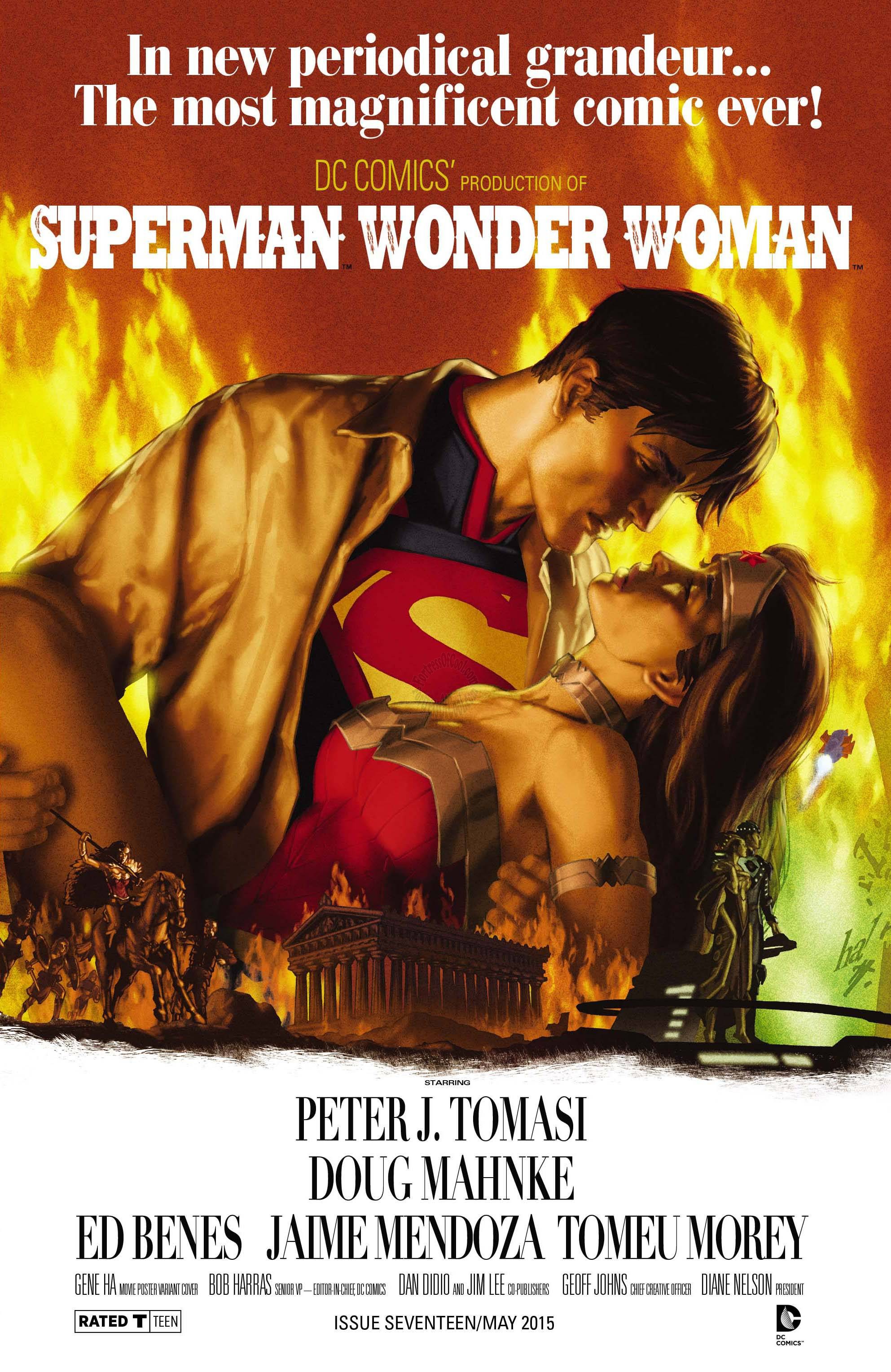 Superman Wonder Woman #17 (Movie Poster Variant Cover)