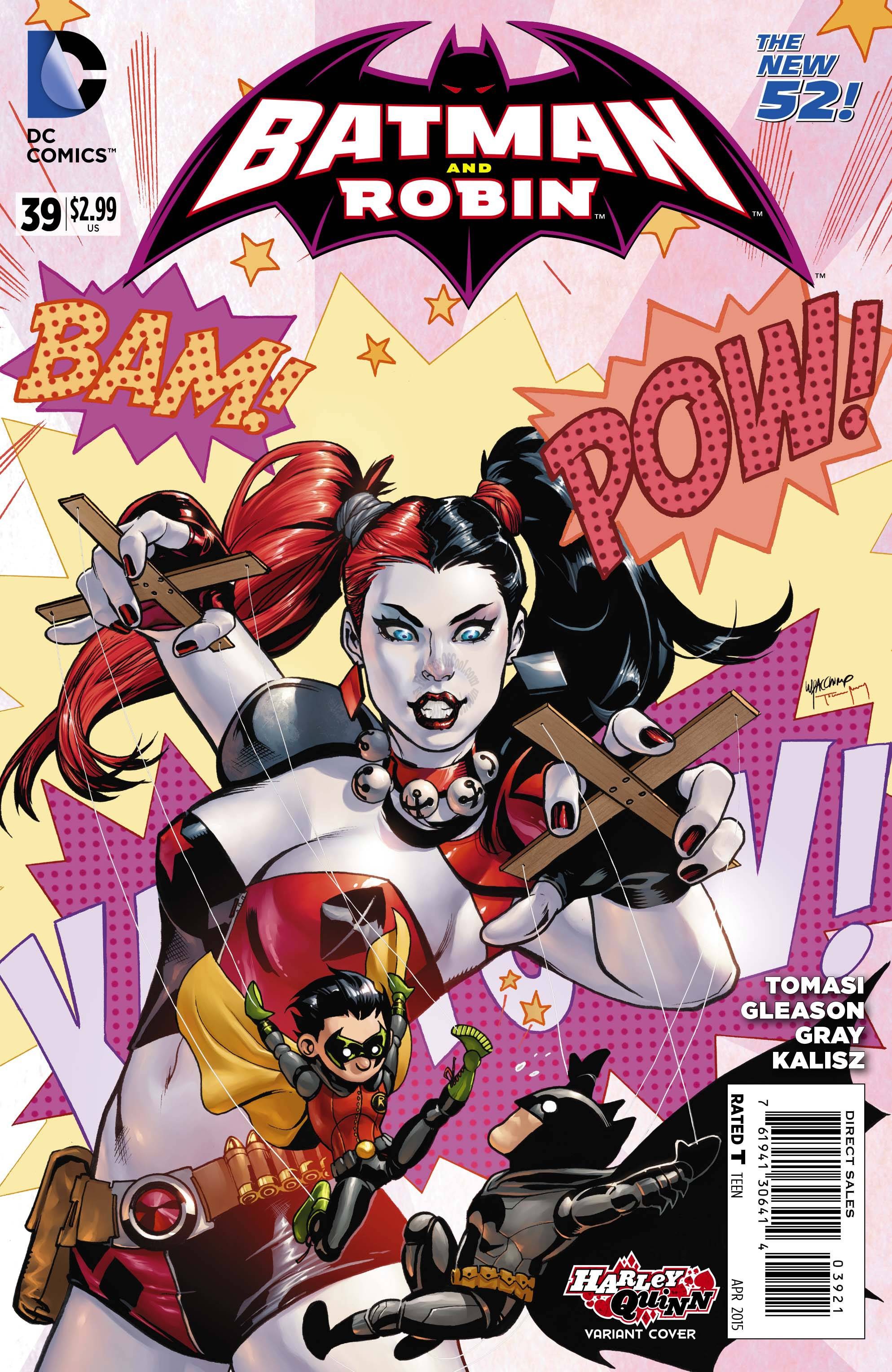 Batman And Robin #39 (Harley Quinn Variant Cover)