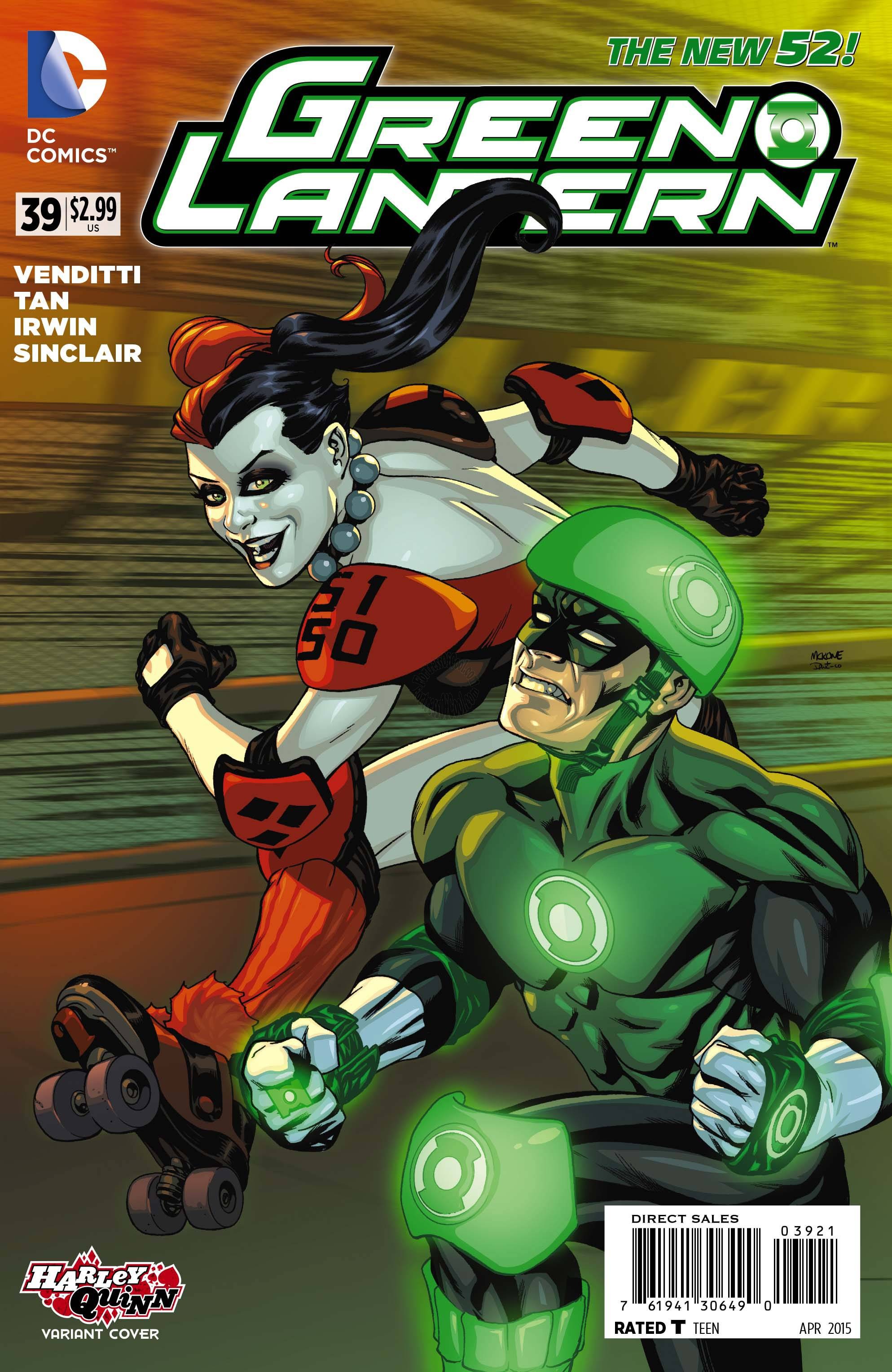 Green Lantern #39 (Harley Quinn Variant Cover)