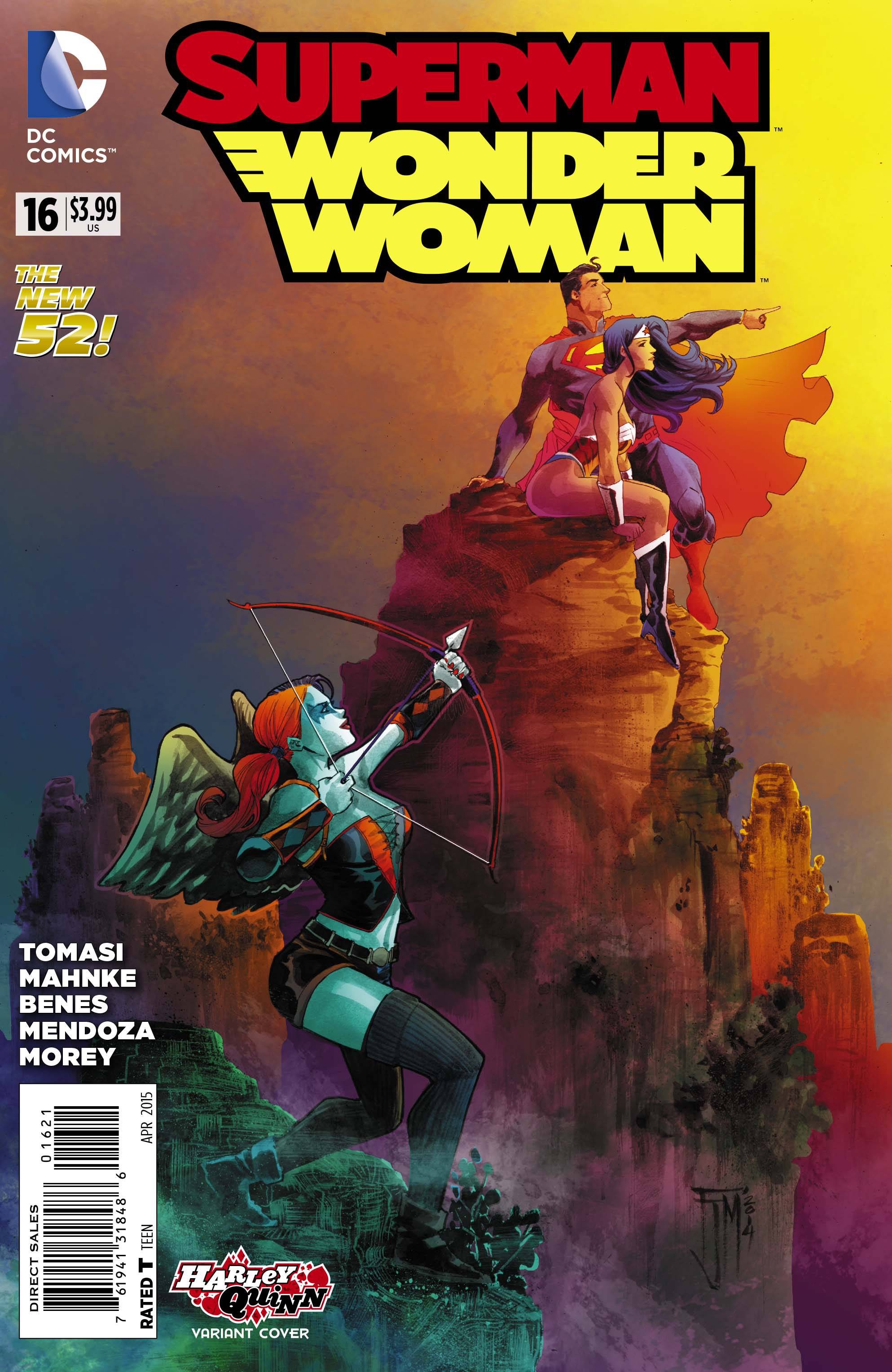 Superman Wonder Woman #16 (Harley Quinn Variant Cover)