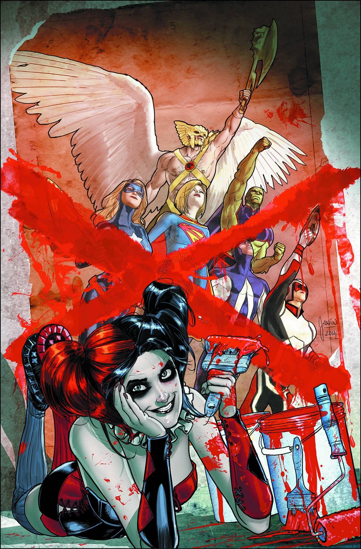 Justice League United #9 (Harley Quinn Variant Cover)