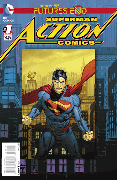 ACTION COMICS FUTURES END #1 3D MOTION LENTICULAR COVER 