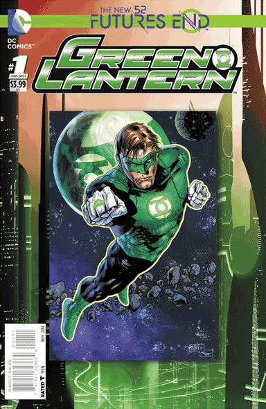 GREEN LANTERN FUTURES END #1 3D MOTION LENTICULAR COVER