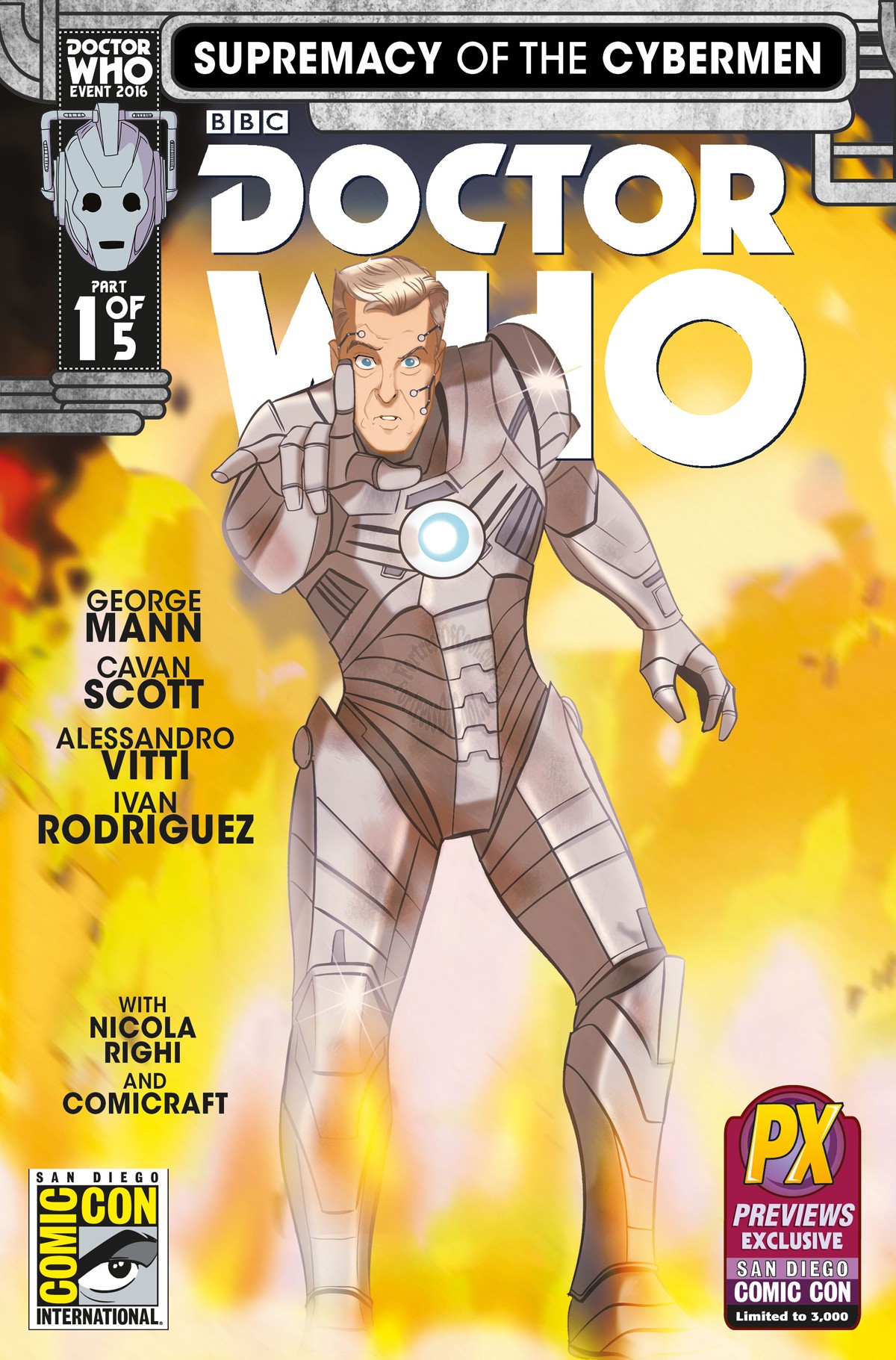 DOCTOR WHO: SUPREMACY OF THE CYBERMEN #1 SDCC 2016 SAN DIEGO COMIC-CON EXCLUSIVE