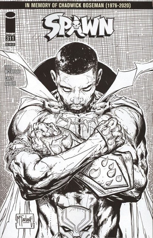 SPAWN #311 Spawn #311 Cover D Todd McFarlane Chadwick Boseman Sketch Variant