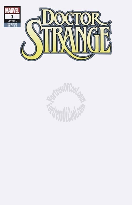 DOCTOR STRANGE #1 BLANK VARIANT