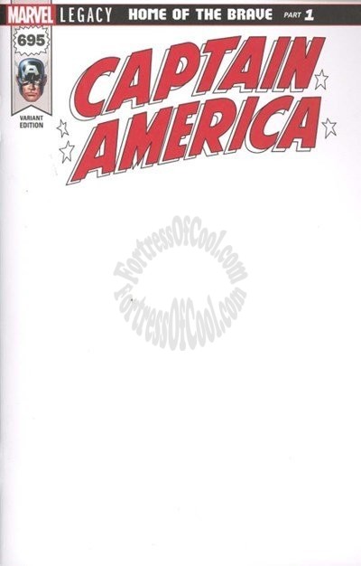 CAPTAIN AMERICA #695 BLANK VARIANT LEGACY