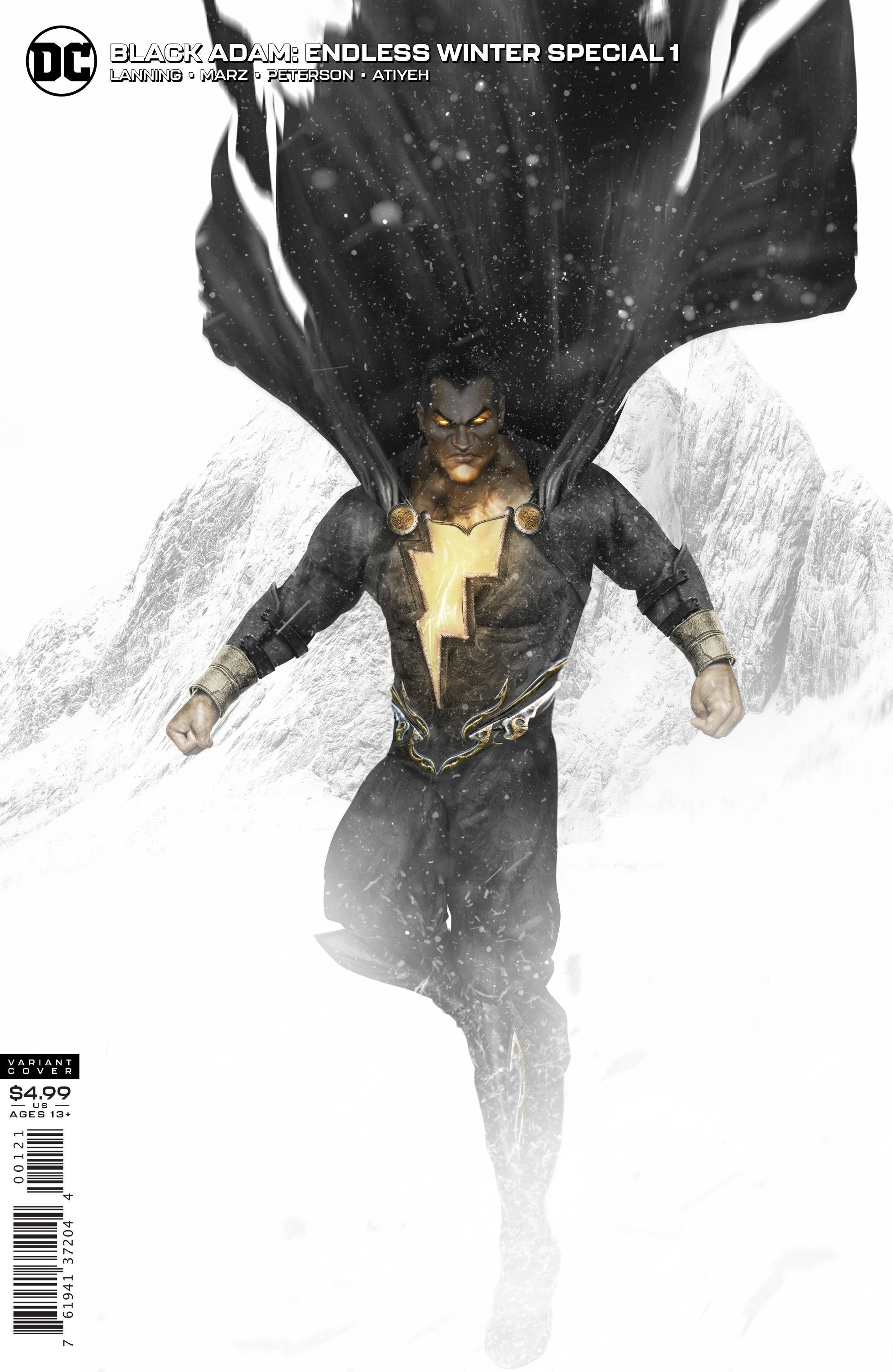 BLACK ADAM ENDLESS WINTER SPECIAL#1 CARD STOCK VARIANT