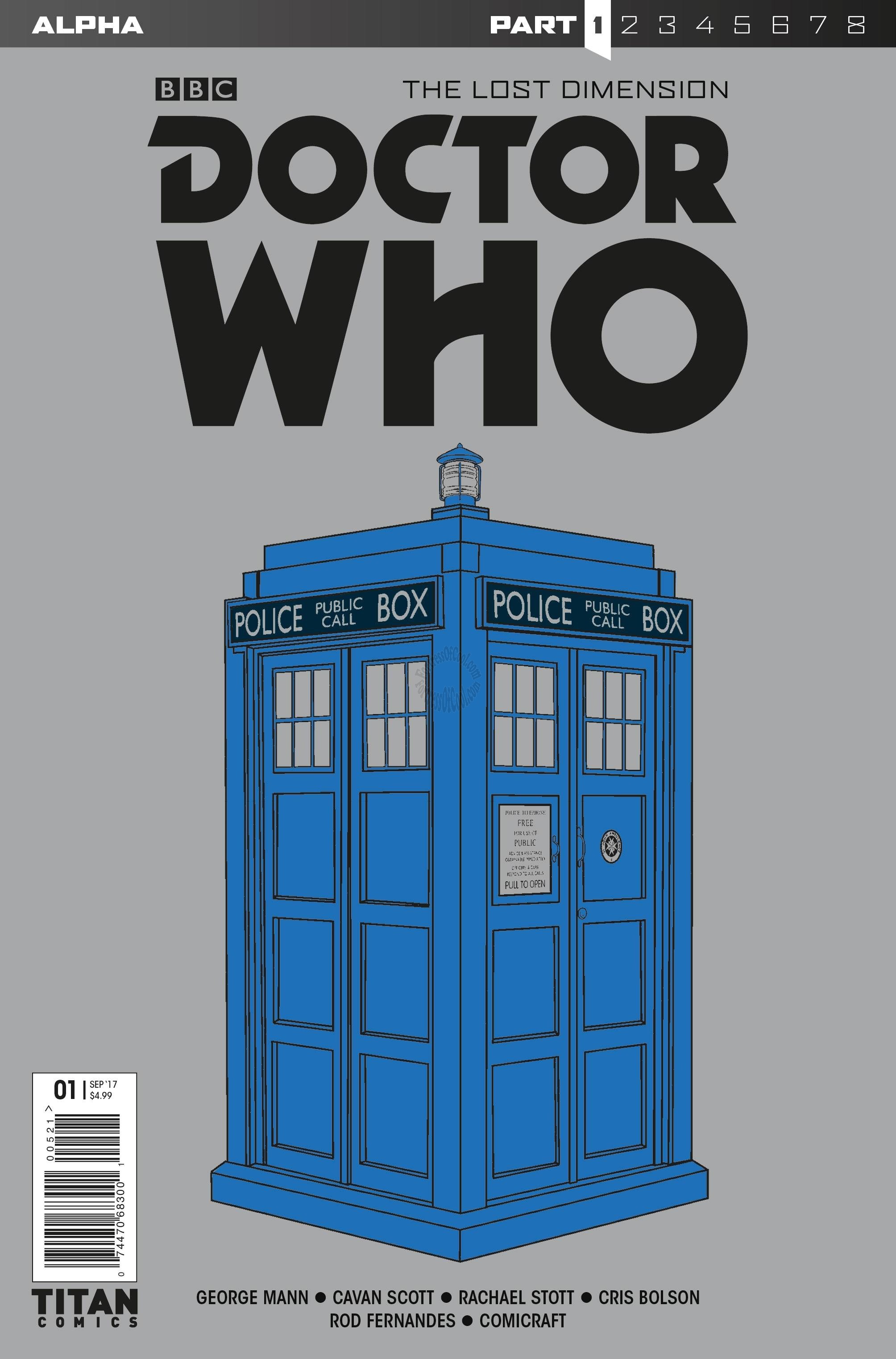 DOCTOR WHO LOST DIMENSION ALPHA #1 COVER A TARDIS