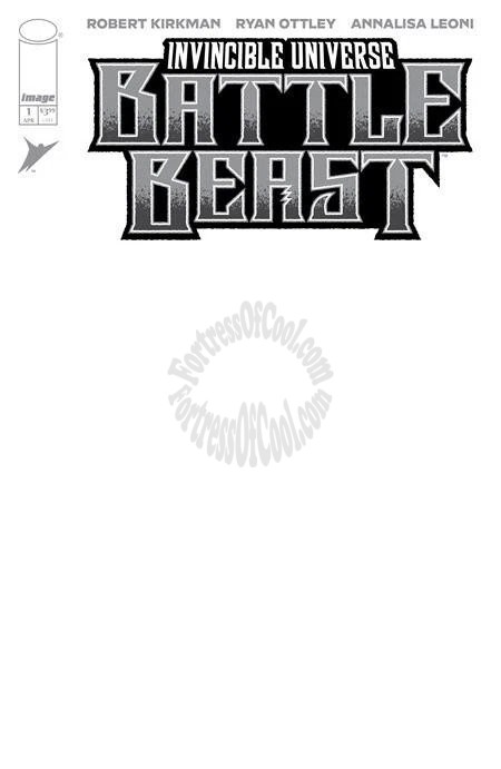 INVINCIBLE UNIVERSE BATTLE BEAST #1 CVR I - BLANK SKETCH COVER