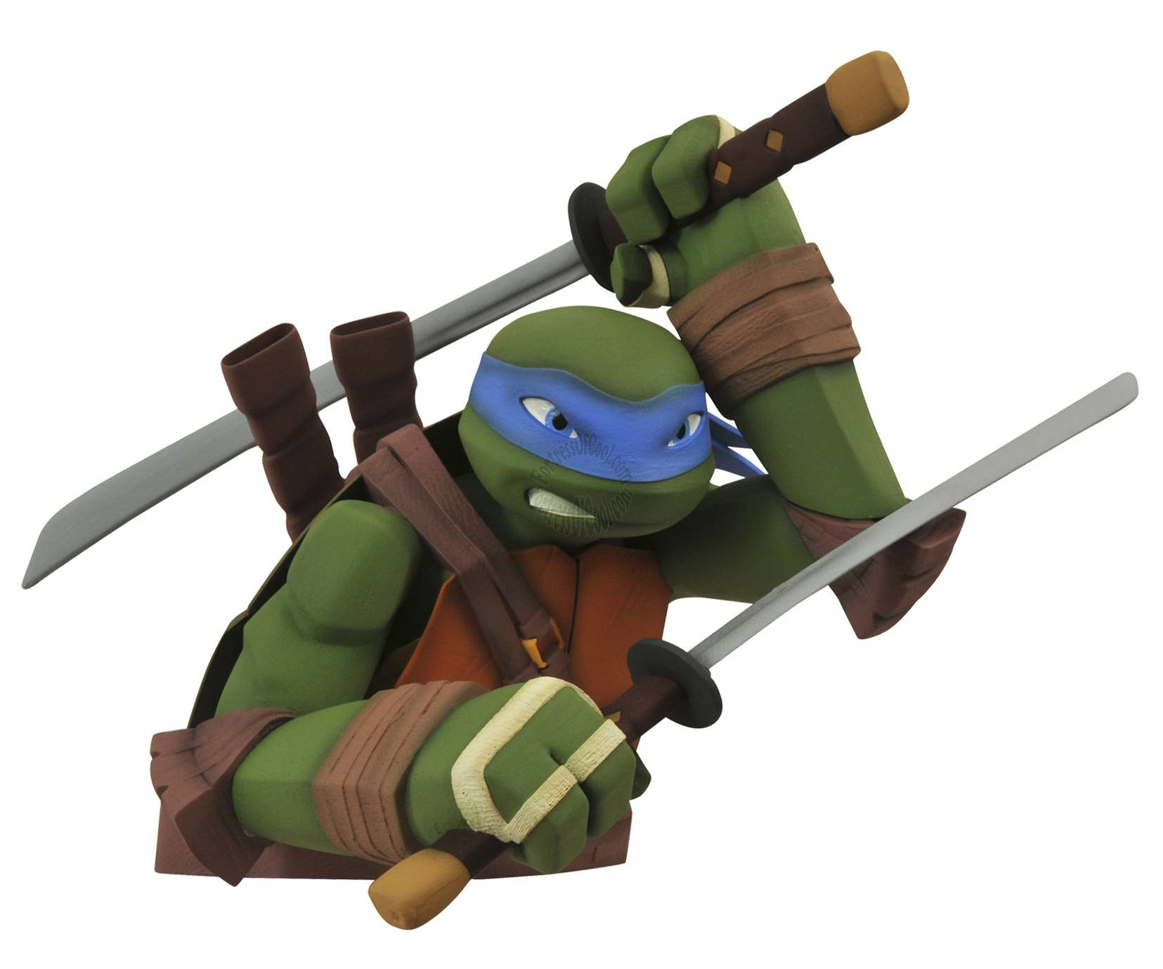 TMNT LEONARDO BUST BANK