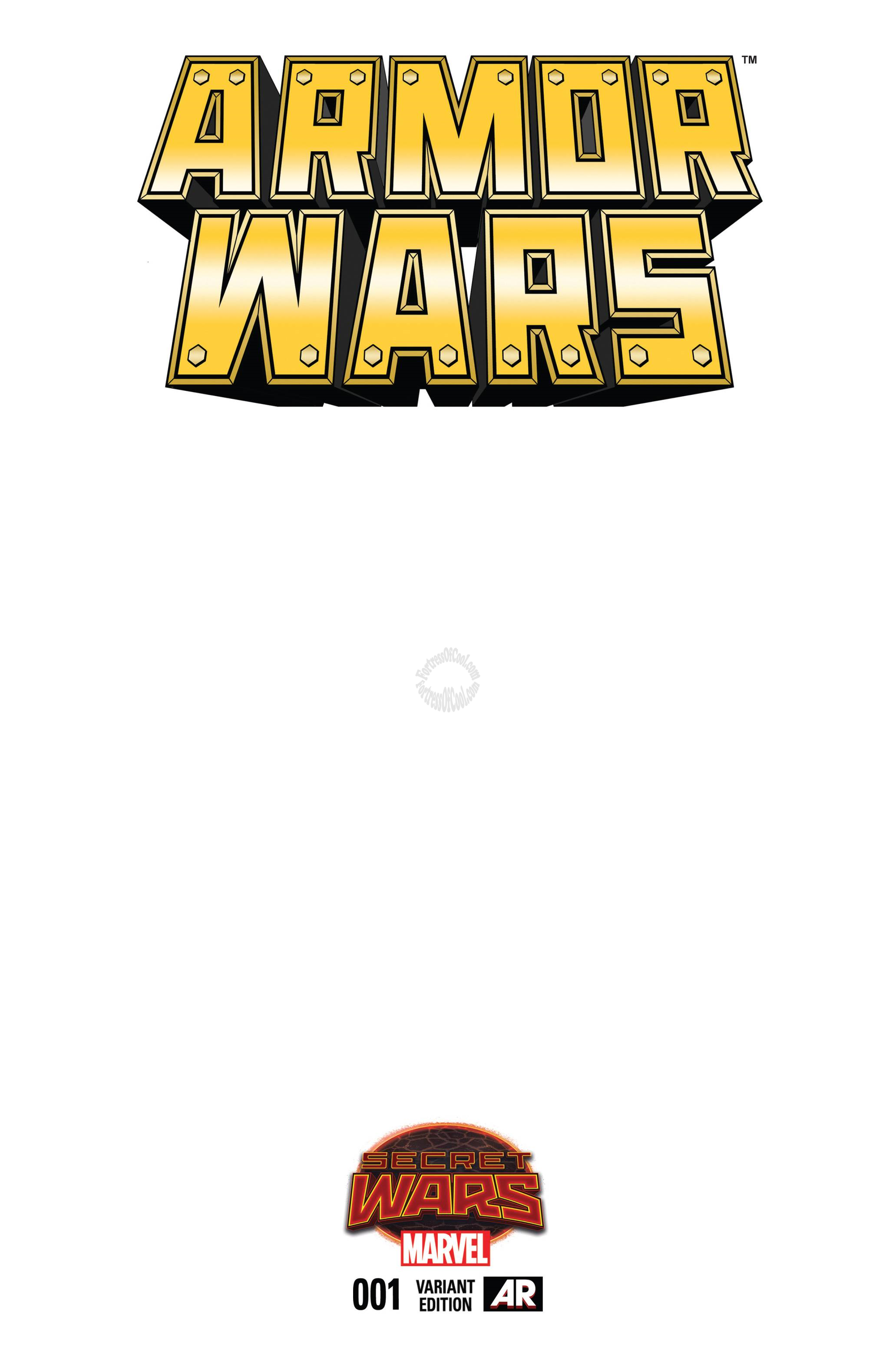 ARMOR WARS #1 BLANK VARIANT SWA