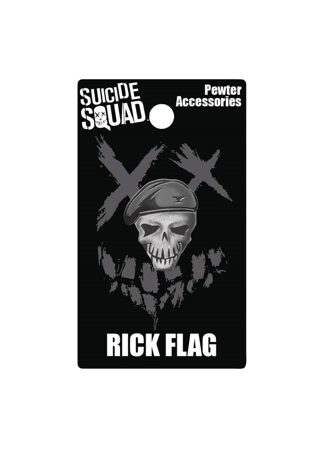 SUICIDE SQUAD RICK FLAG PEWTER LAPEL PIN