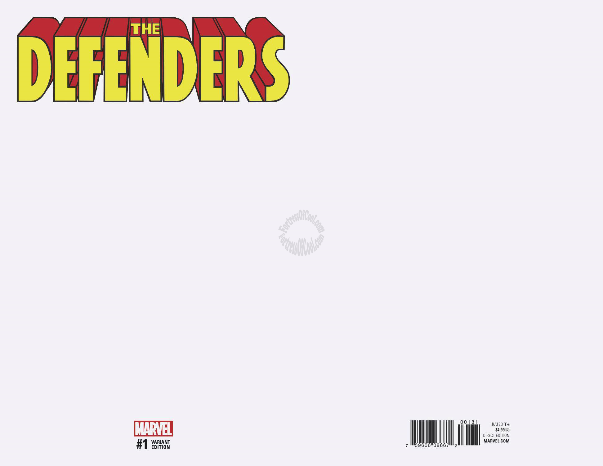 DEFENDERS #1 MALEEV BLANK VARIANT