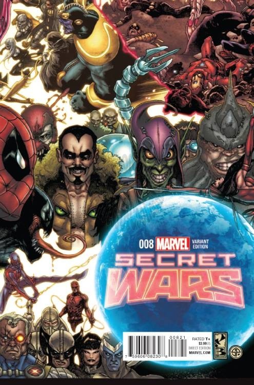 SECRET WARS #8 (OF 9) BIANCHI CONNECTING VARIANT SWA