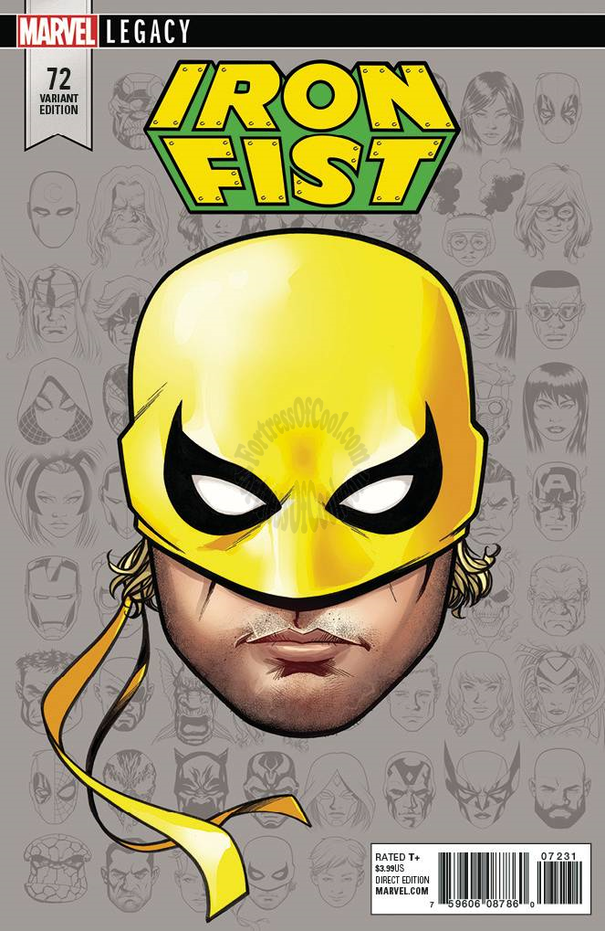 IRON FIST #73 MCKONE LEGACY HEADSHOT VARIANT LEGACY