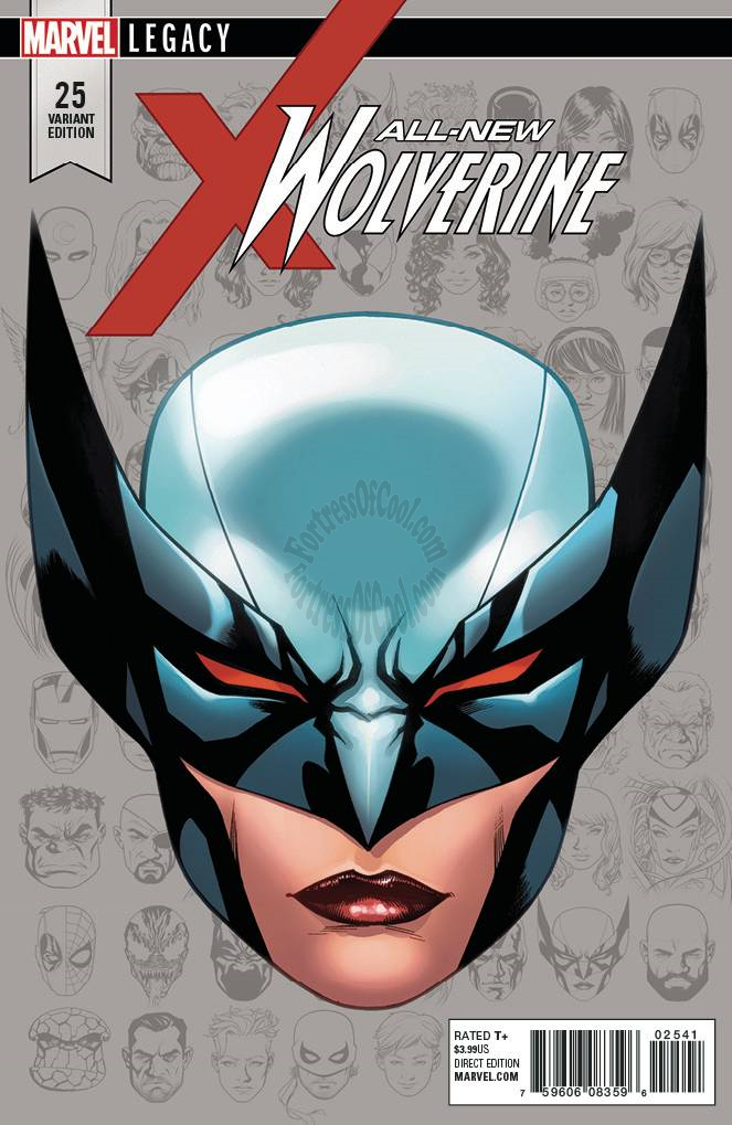 ALL NEW WOLVERINE #25 MCKONE LEGACY HEADSHOT VARIANT LEGACY