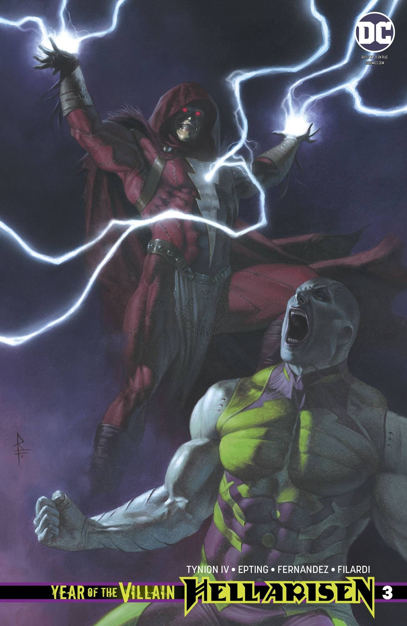 YEAR OF THE VILLAIN HELL ARISEN #3 (OF 4) R FEDERICI VARIANT (First Full Appearance Punchline)