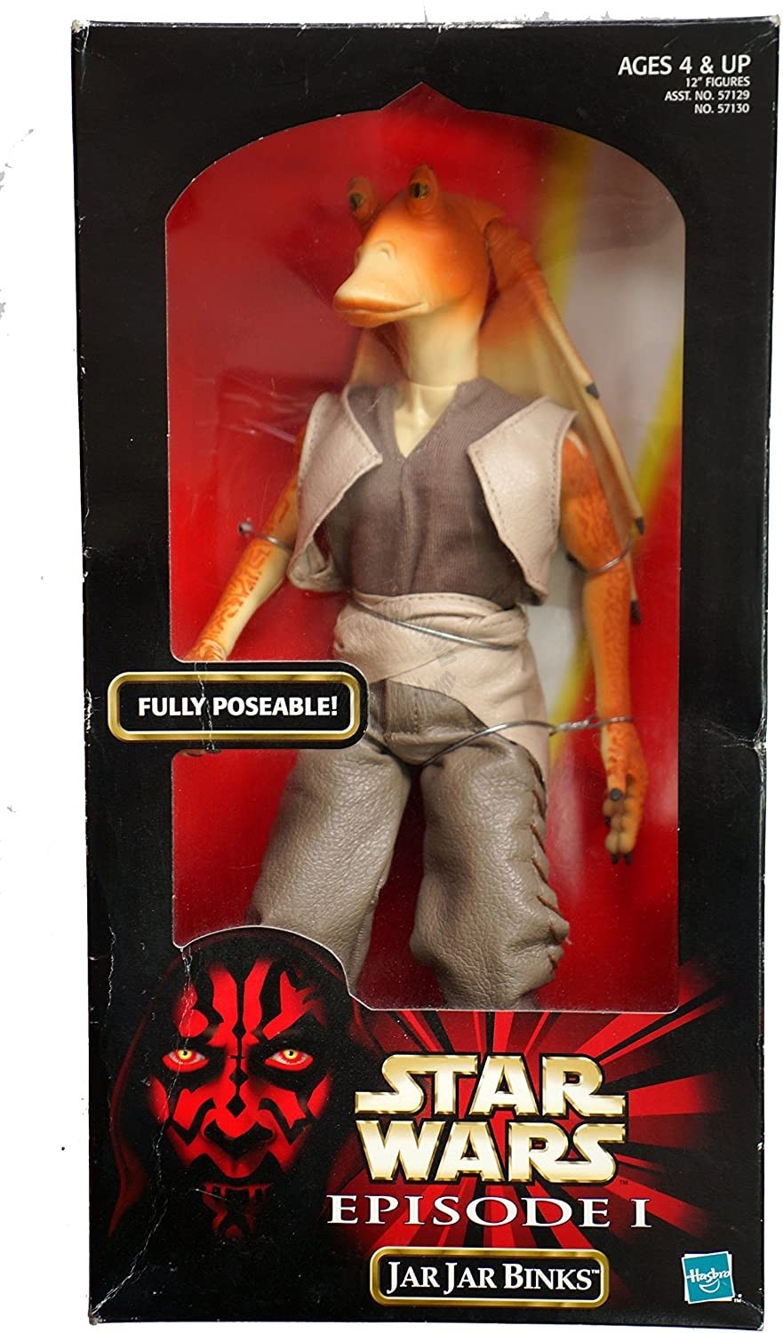 STAR WARS EPISODE 1 JAR JAR BINKS 12" FIGURE