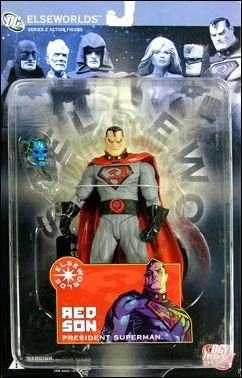 ELSEWORLDS SERIES 2 RED SON PRESIDENT SUPERMAN FIGURE