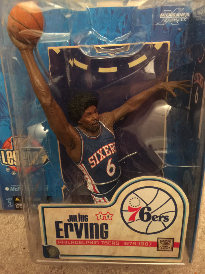 Julius Erving Philadelphia 76ers NBA Legends figure
