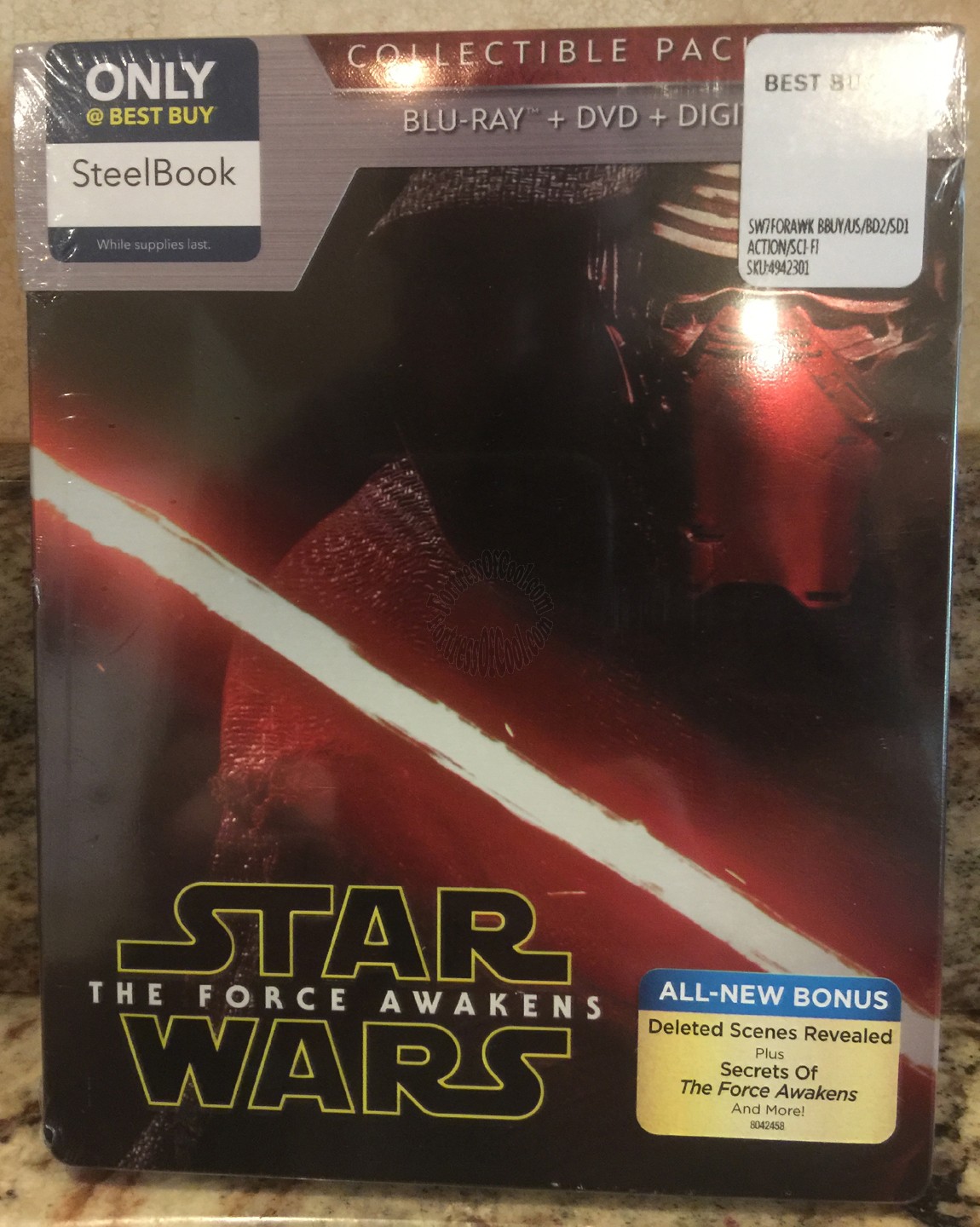 Star Wars: The Force Awakens Blu-Ray/DVD/Digital HD Best Buy Exclusive SteelBook - New/Unopened/Sealed