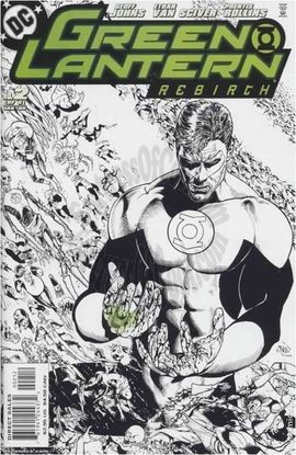 GREEN LANTERN: REBIRTH #2 (2nd Print Black and White Sketch Variant Cover)