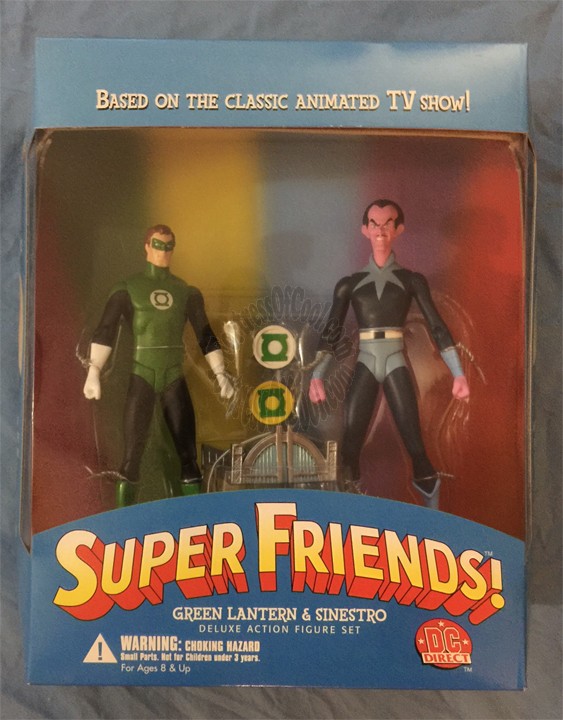 SUPER FRIENDS GREEN LANTERN AND SINESTRO DELUXE 2 PACK ACTION FIGURE SET
