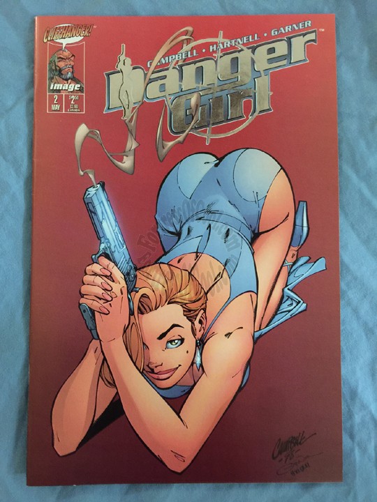 Danger Girl #2 - PLATINUM SMOKING GUN VARIANT