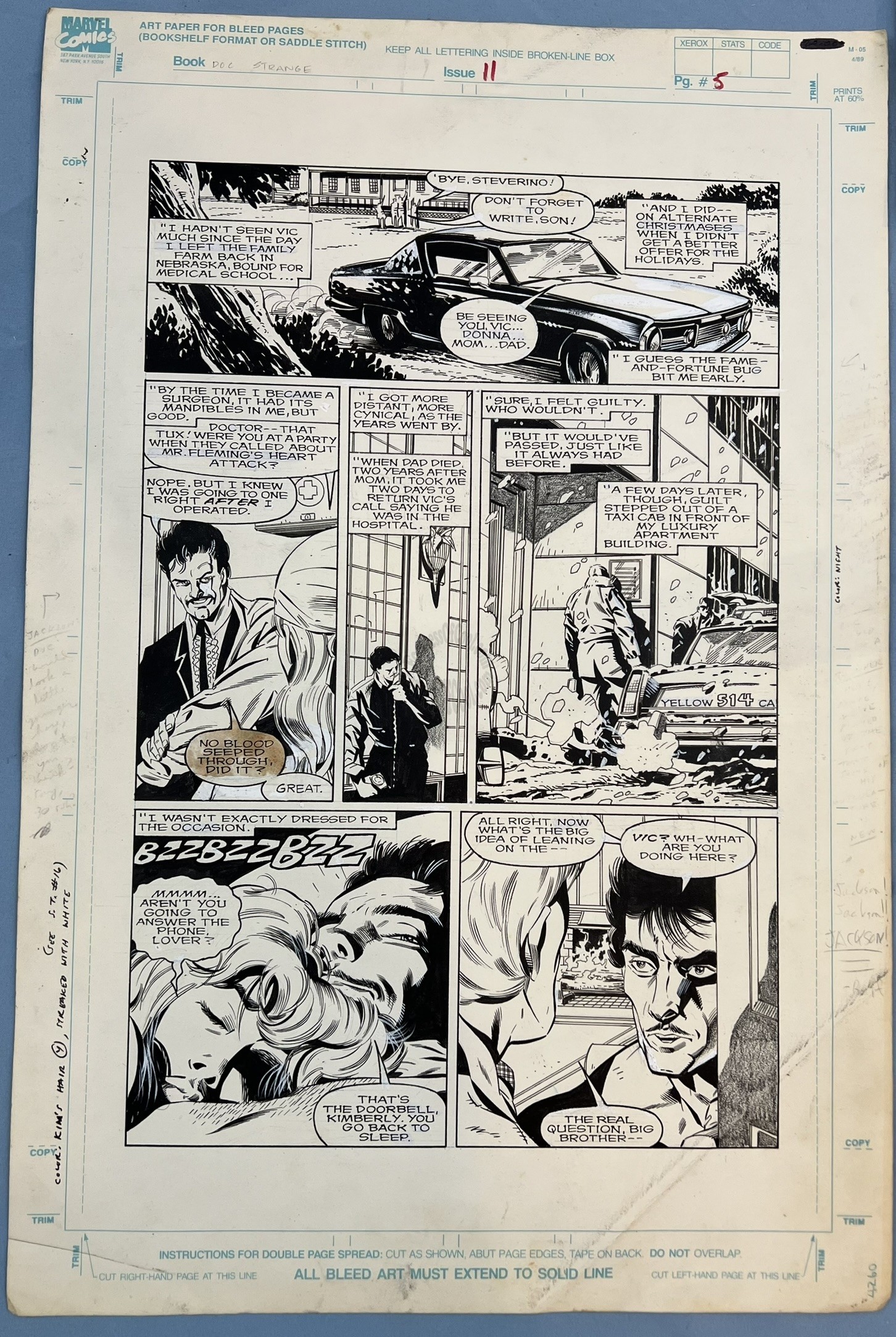 Doctor Strange Sorcerer Supreme #11 Page 5 Original Art - JACKSON "BUTCH" GUICE
