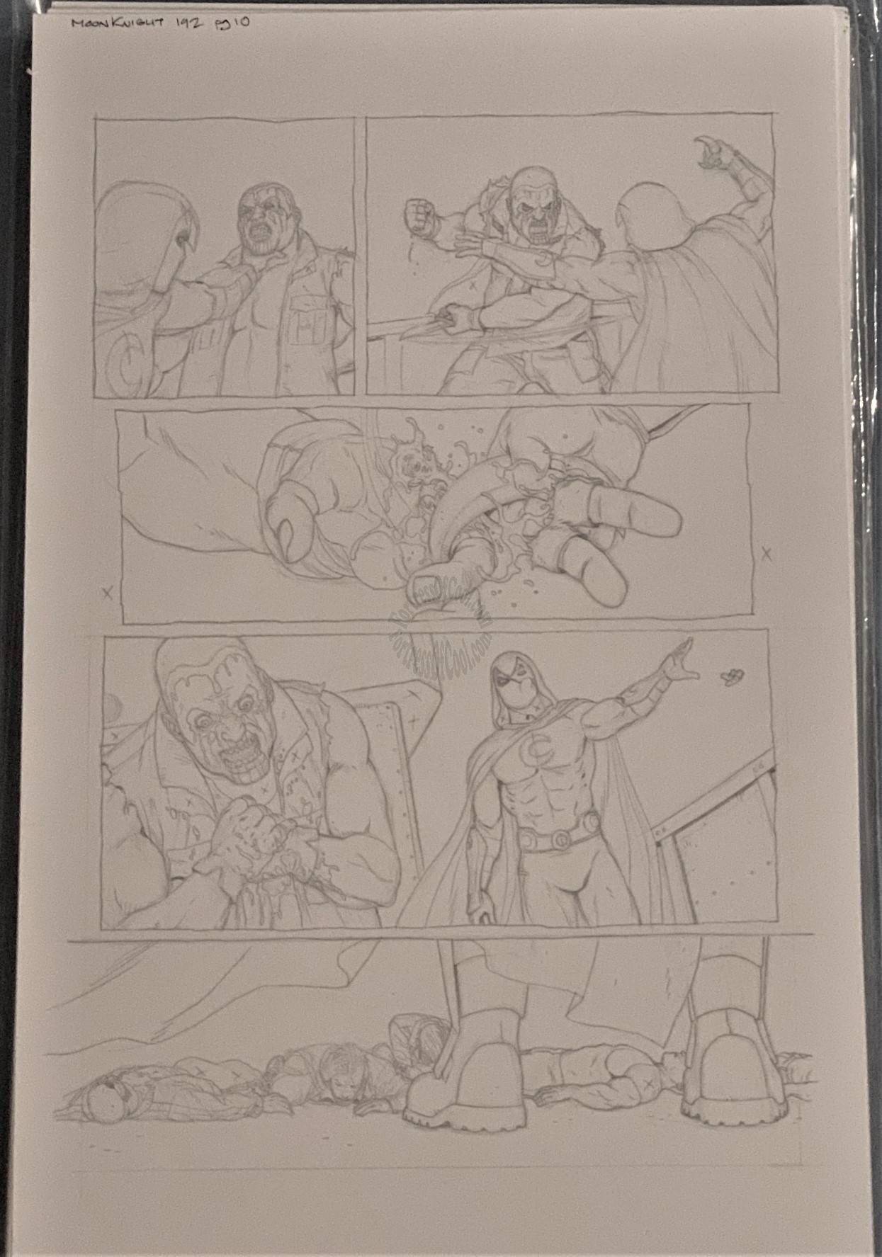 MOON KNIGHT #192 PAGE 10 ORIGINAL ART - JACEN BURROWS