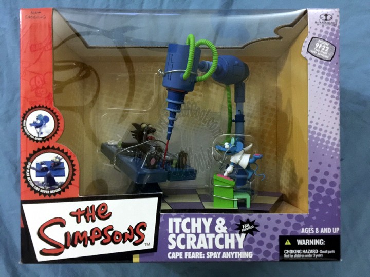 ITCHY & SCRATCHY SIMPSONS ACTION FIGURE DELUXE BOX SET 