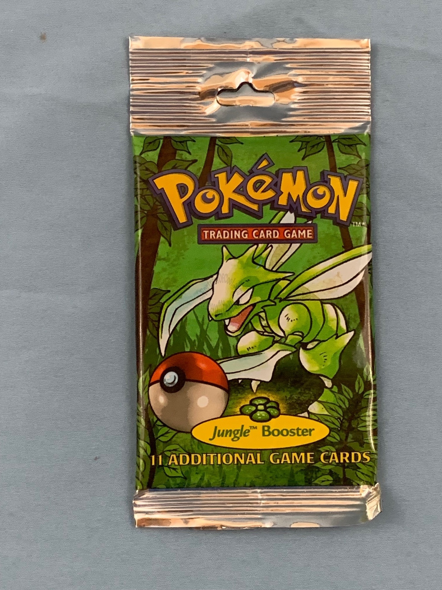 POKEMON JUNGLE BOOSTER PACK SCYTHER WOTC 1999 FACTORY SEALED 21.81g