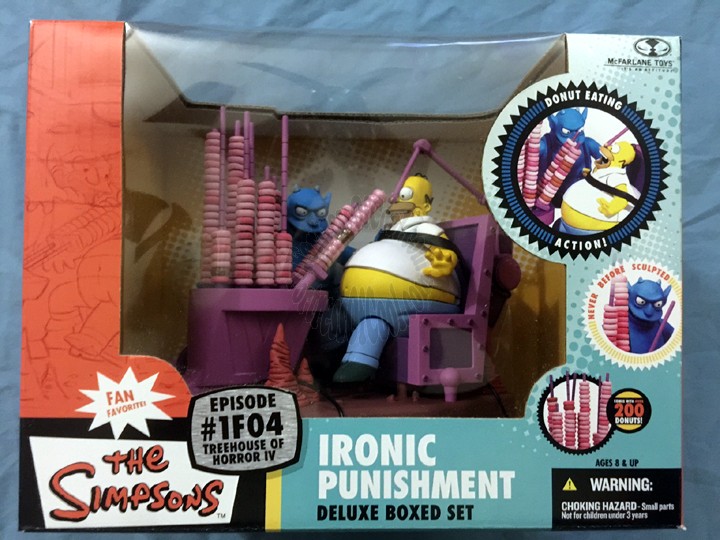 SIMPSONS IRONIC PUNISHMENT HOMER SIMPSON ACTION FIGURE DELUXE BOX SET