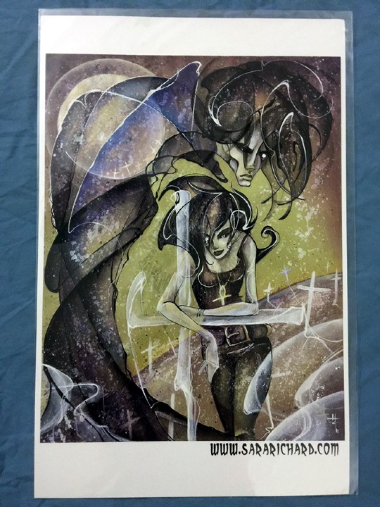 Sandman and Death - Sarah Richard Signed Print