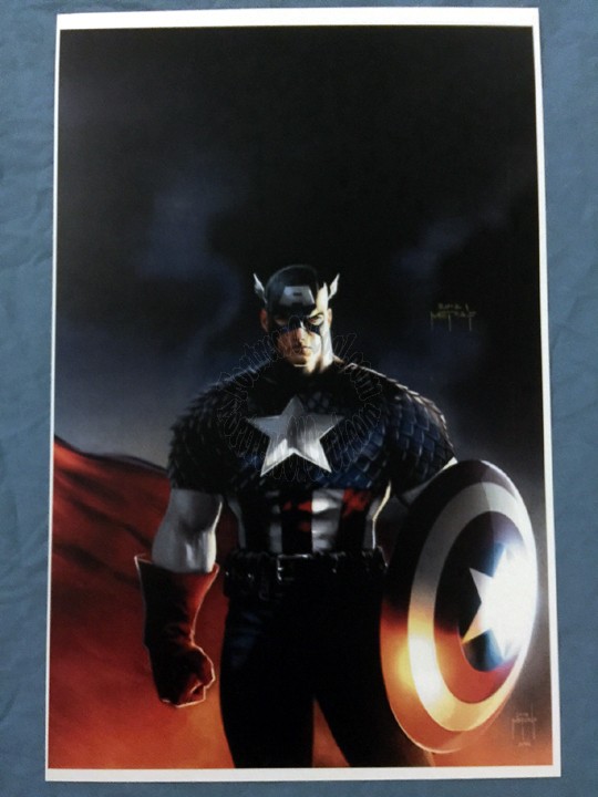 Captain America - Jason Metcalf Signed Print