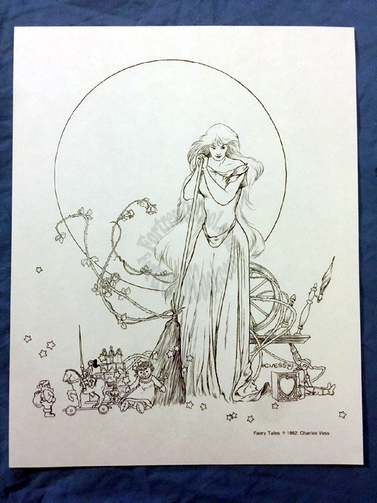 Faery Tales Charles Vess B&W Print