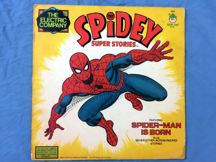 Spidey Super Stories - Narrated by Morgan Freeman - The Electric Company Record Album