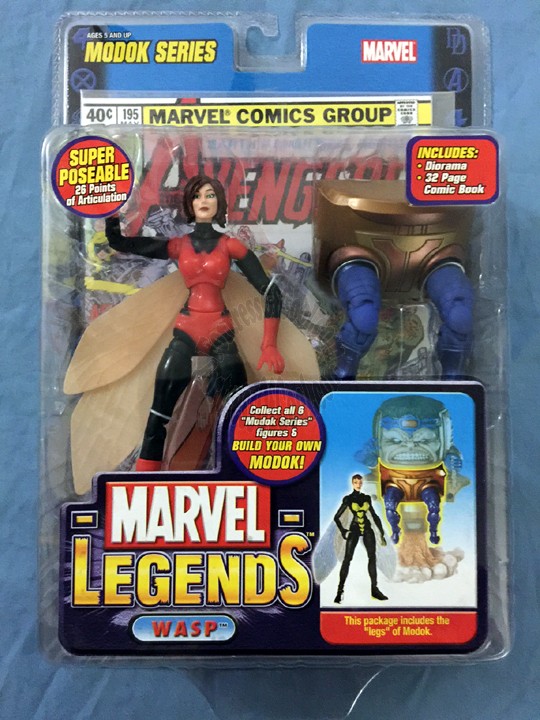 WASP RED VARIANT MARVEL LEGENDS SERIES 15 (MODOK) ACTION FIGURE