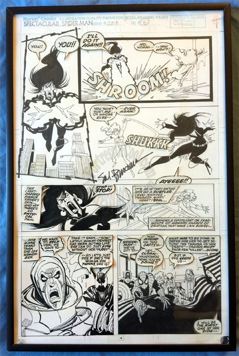 SAL BUSCEMA SIGNED ORIGINAL ART - SPECTACULAR SPIDER-MAN #203 PAGE 4