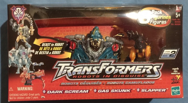 Transformers Robots in Disguise (RID) Mega Class - Gas Skunk, Dark Scream, Slapper