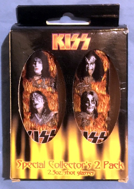 KISS HEADS AND SIGNATURES SHOOTER SET (Shot Glass Set)