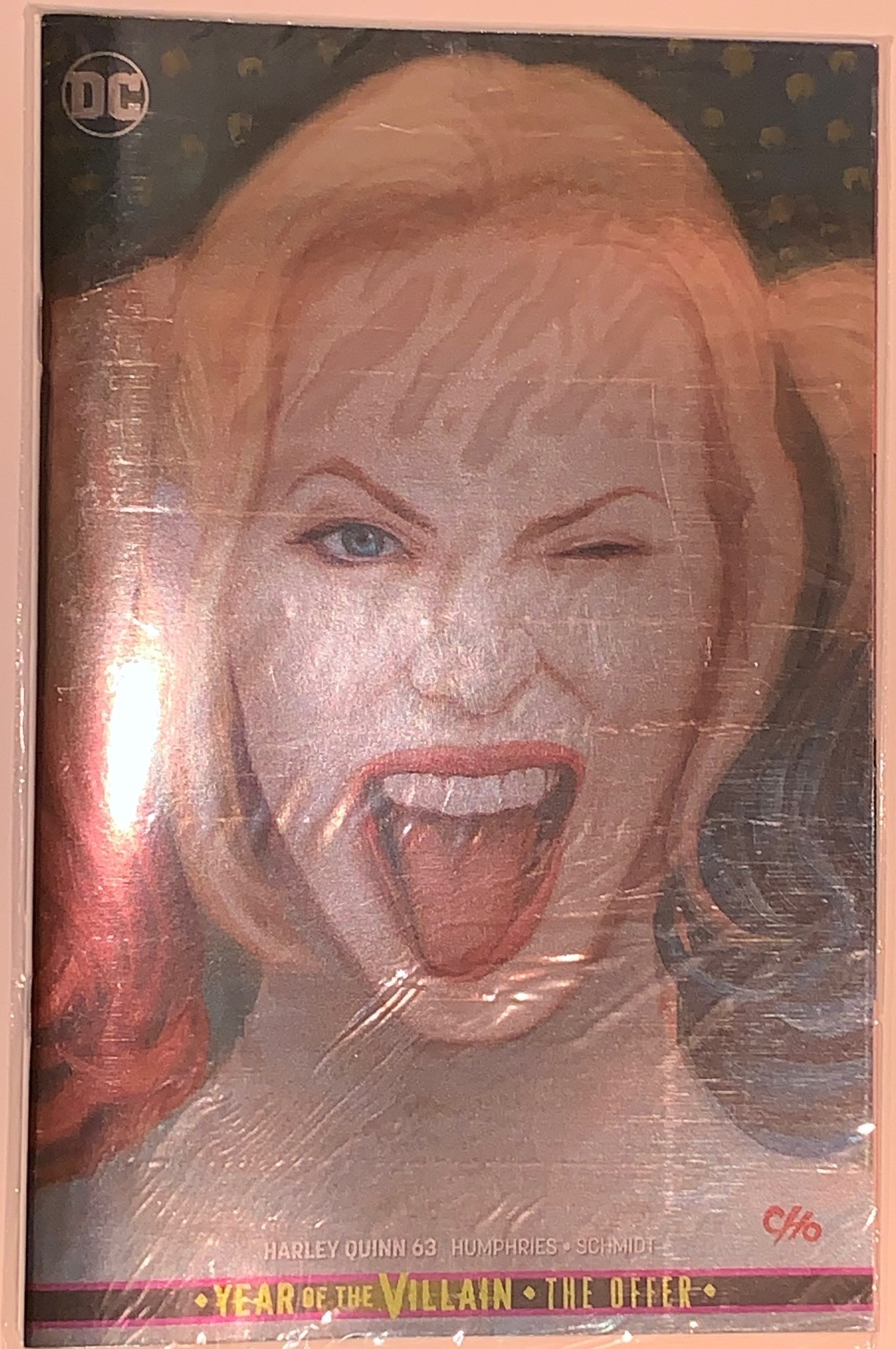 HARLEY QUINN #63 SDCC 2019 EXCLUSIVE SILVER FOIL FRANK CHO VARIANT