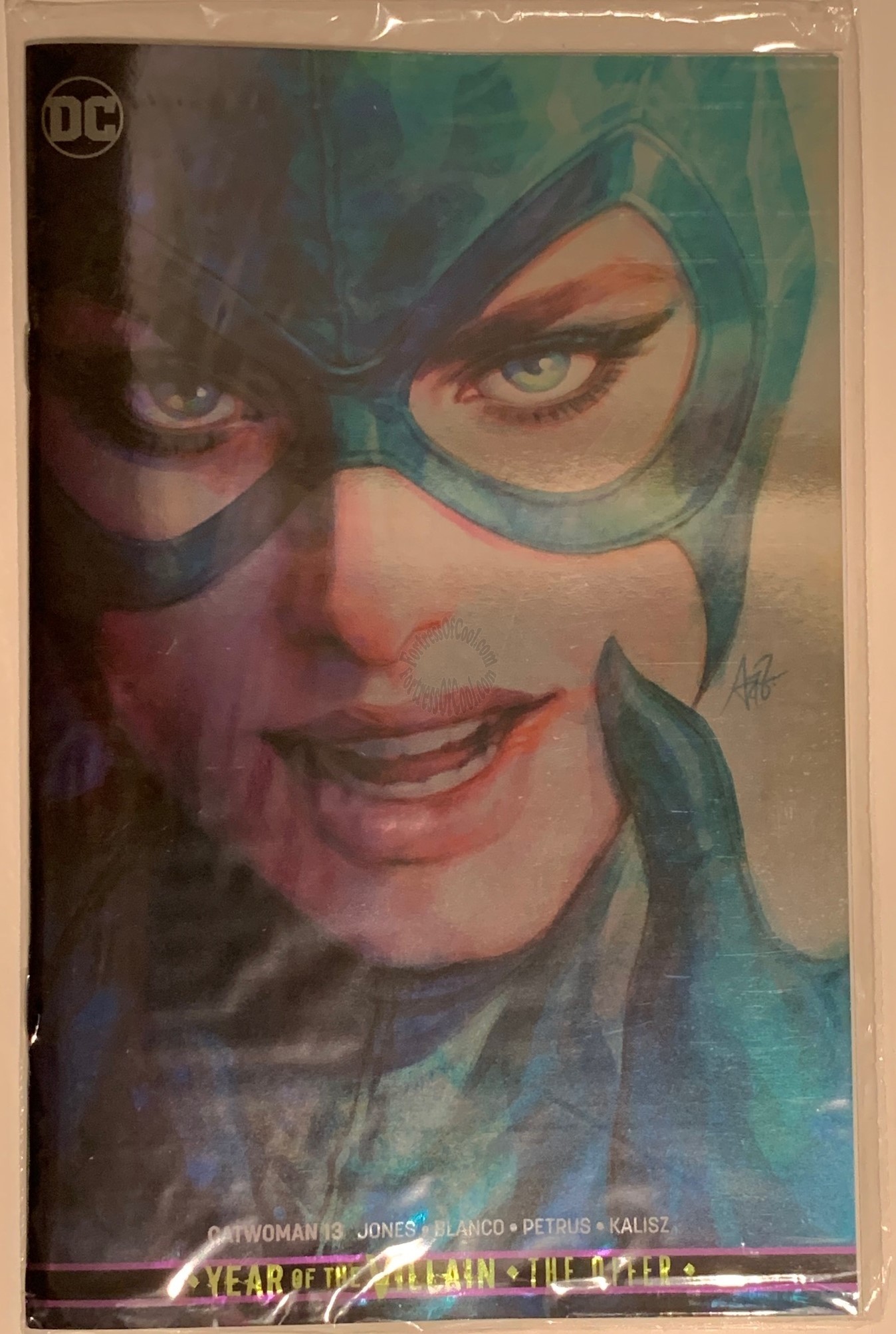  CATWOMAN #13 SDCC 2019 EXCLUSIVE SILVER FOIL STANLEY ARTGERM LAU VARIANT