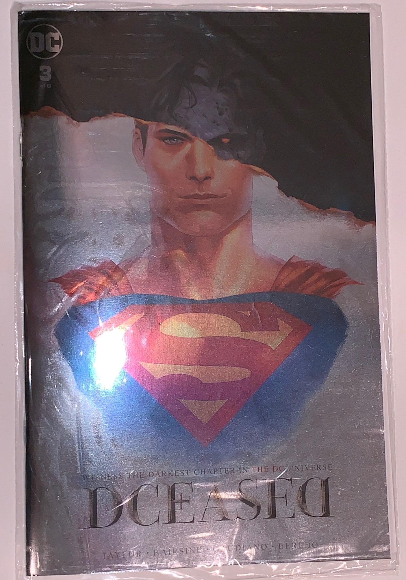 DCEASED #3 SDCC 2019 EXCLUSIVE SILVER FOIL FRANCESCO MATTINA VARIANT
