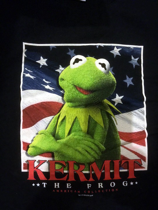 MUPPETS KERMIT THE FROG ALL AMERICAN T-Shirt XL